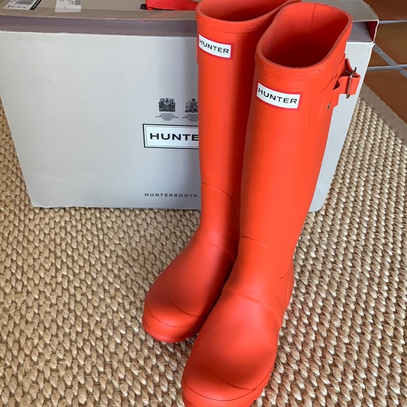 Hunter Shoes - Hunter coral rain rubber boots